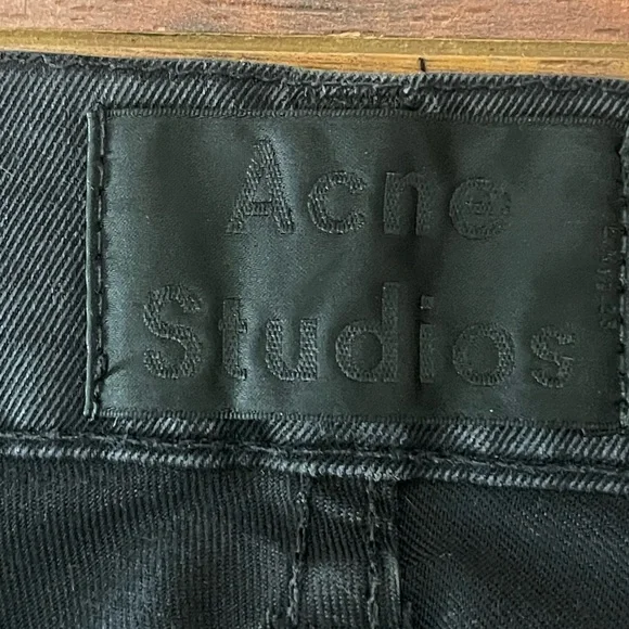 Acne Studios all black chino pants size 32” x 28” - Picture 3 of 8